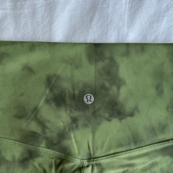 Lululemon Align Pant Crop 21" Diamond Dye Diamond Dye Vista Green Medium Olive - Picture 6 of 6